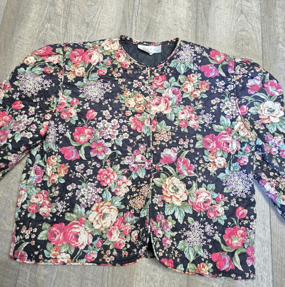 Elizabeth Jane Floral Quilted Jacket